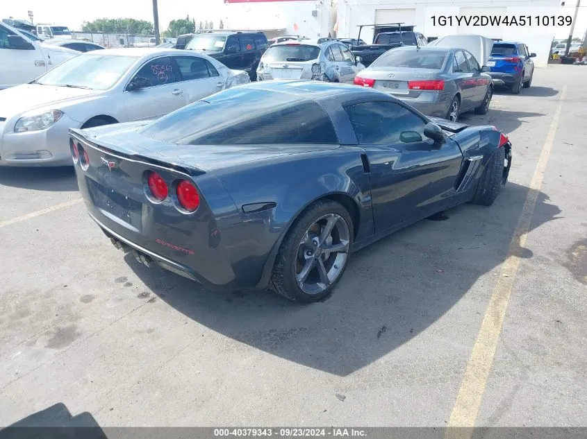 2010 Chevrolet Corvette Grand Sport VIN: 1G1YV2DW4A5110139 Lot: 40379343