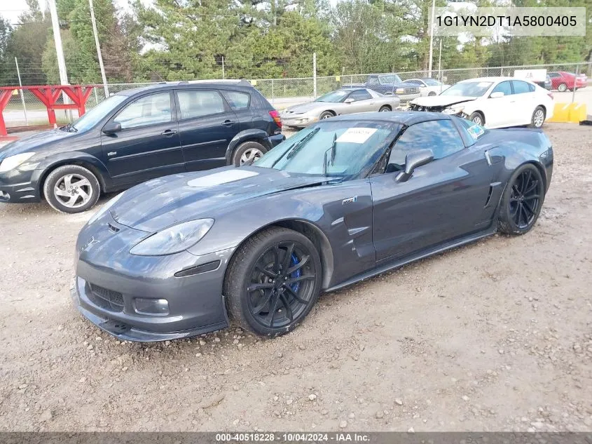 2010 Chevrolet Corvette Zr1 VIN: 1G1YN2DT1A5800405 Lot: 40518228