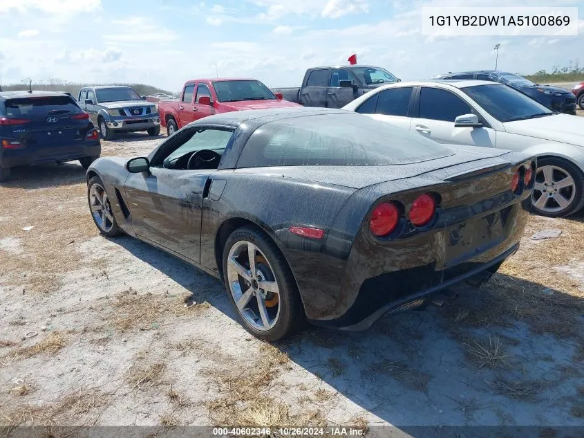 2010 Chevrolet Corvette VIN: 1G1YB2DW1A5100869 Lot: 40602346