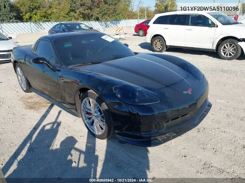 2010 Chevrolet Corvette VIN: 1G1YF2DW5A5110096 Lot: 40655942