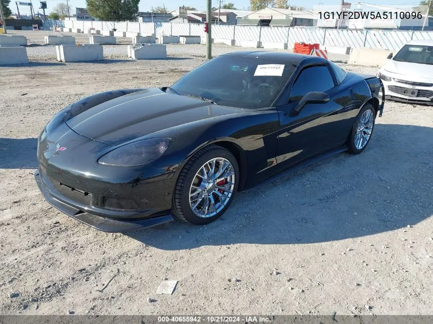 2010 Chevrolet Corvette VIN: 1G1YF2DW5A5110096 Lot: 40655942