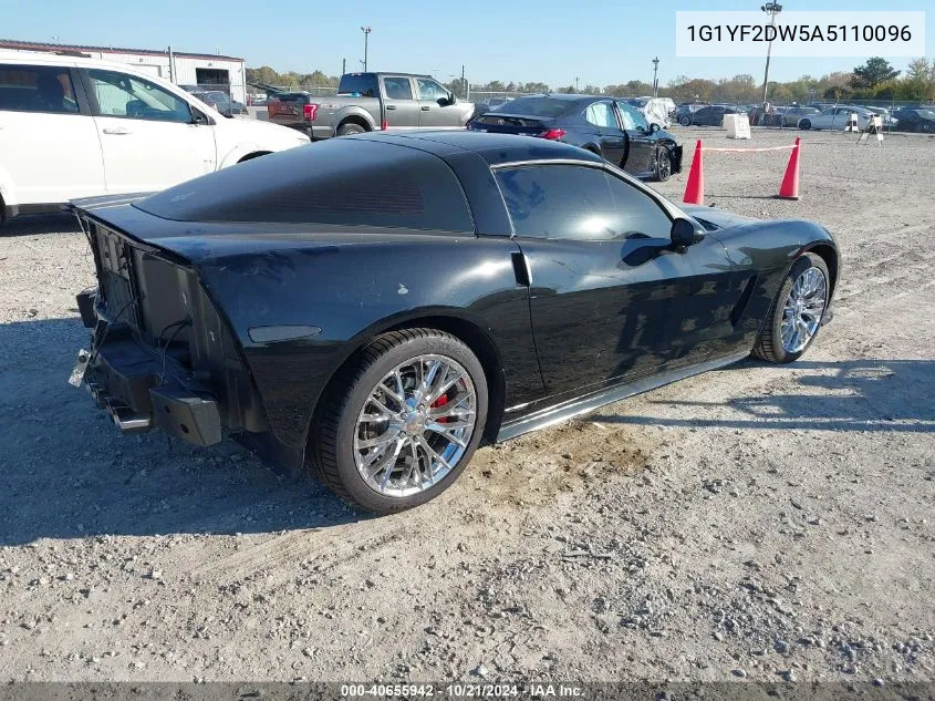 2010 Chevrolet Corvette VIN: 1G1YF2DW5A5110096 Lot: 40655942