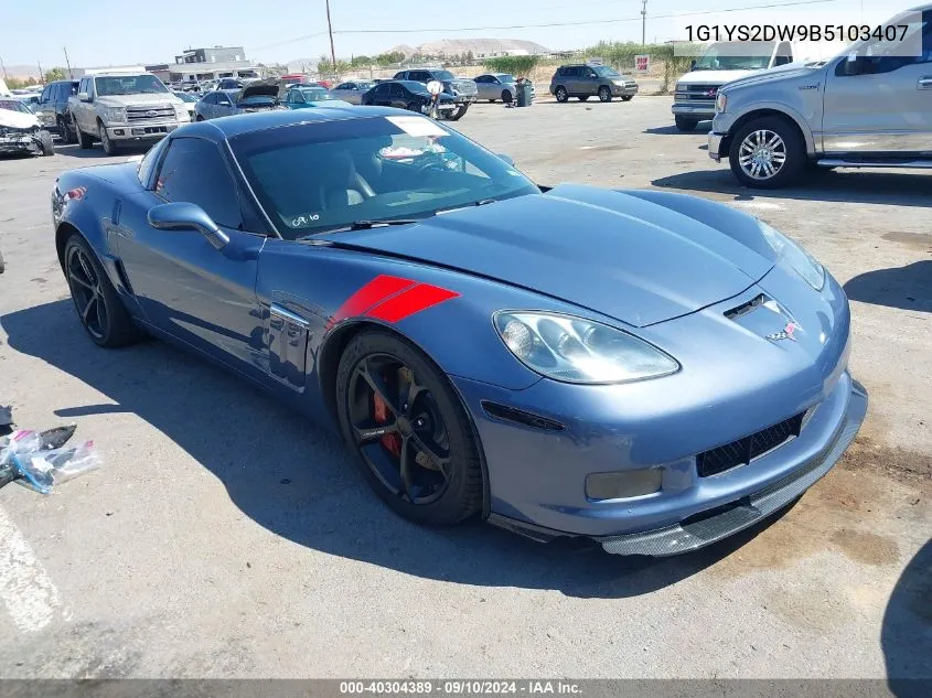 2011 Chevrolet Corvette Grand Sport VIN: 1G1YS2DW9B5103407 Lot: 40304389