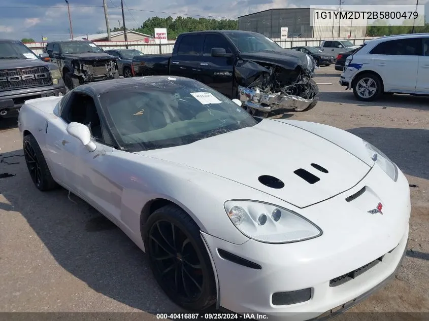 2011 Chevrolet Corvette Zr1 VIN: 1G1YM2DT2B5800479 Lot: 40416887