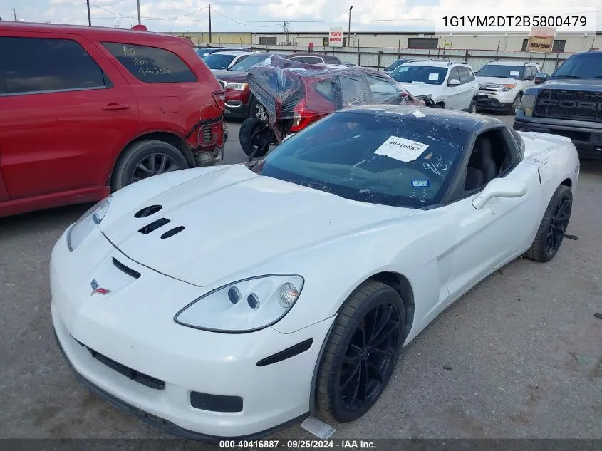 2011 Chevrolet Corvette Zr1 VIN: 1G1YM2DT2B5800479 Lot: 40416887