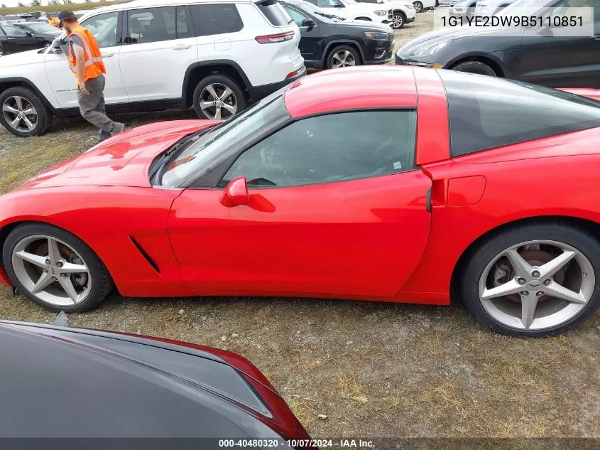 2011 Chevrolet Corvette VIN: 1G1YE2DW9B5110851 Lot: 40480320