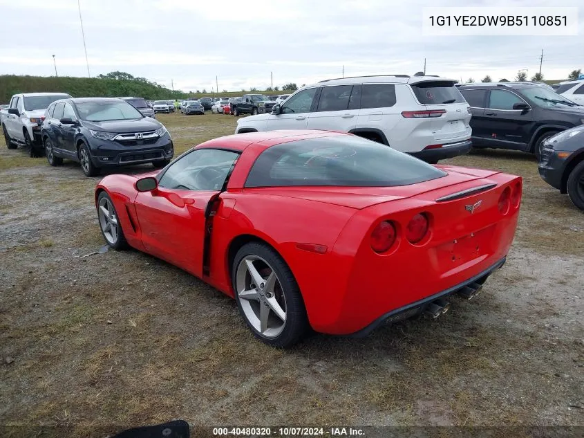 2011 Chevrolet Corvette VIN: 1G1YE2DW9B5110851 Lot: 40480320