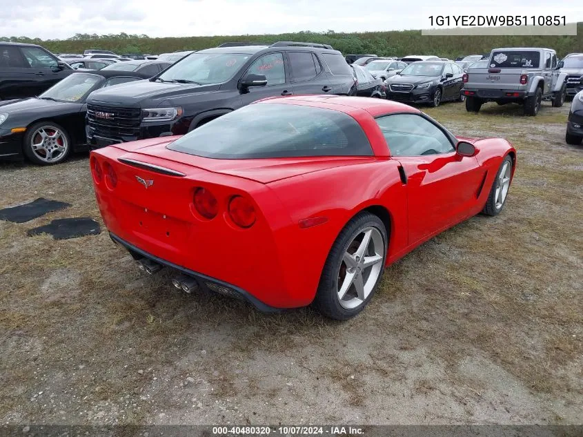 2011 Chevrolet Corvette VIN: 1G1YE2DW9B5110851 Lot: 40480320