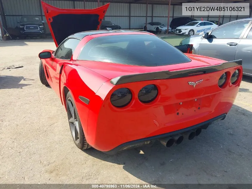 2011 Chevrolet Corvette VIN: 1G1YE2DW4B5106321 Lot: 40795963