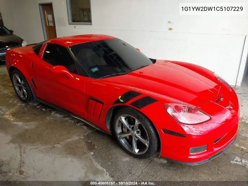 2012 Chevrolet Corvette Grand Sport VIN: 1G1YW2DW1C5107229 Lot: 40608157