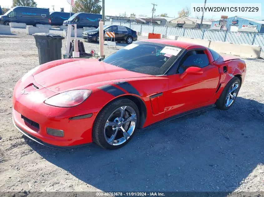 2012 Chevrolet Corvette Grand Sport VIN: 1G1YW2DW1C5107229 Lot: 40763678