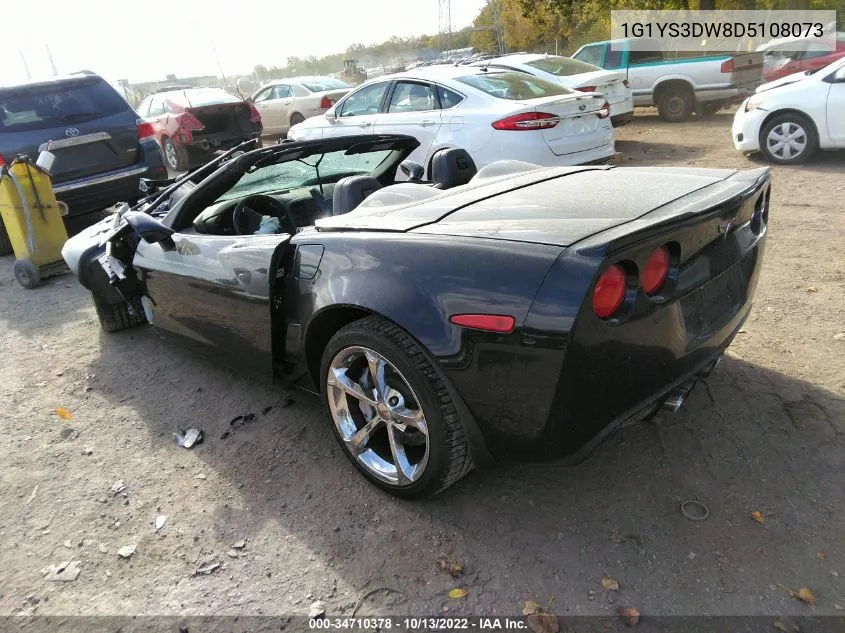 2013 Chevrolet Corvette Grand Sport VIN: 1G1YS3DW8D5108073 Lot: 34710378