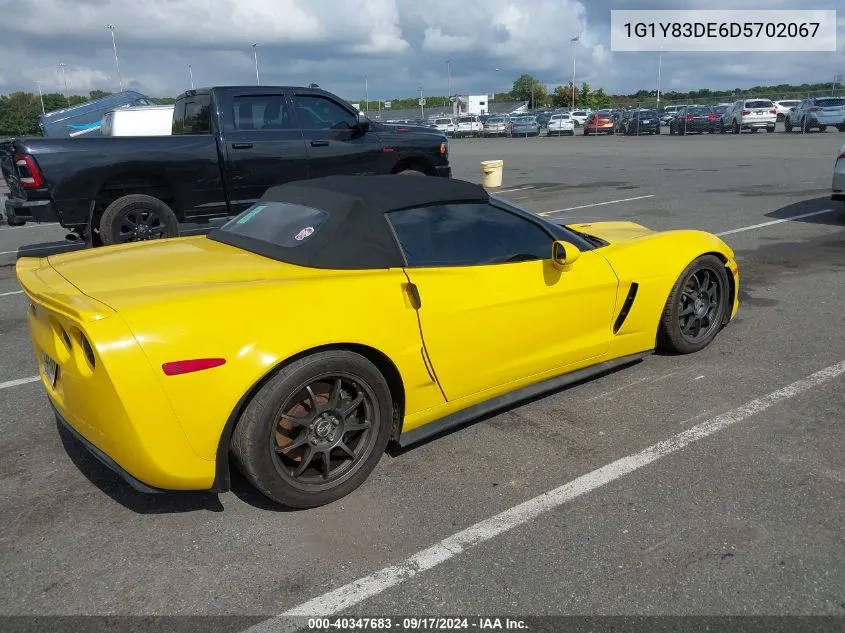 2013 Chevrolet Corvette 427 VIN: 1G1Y83DE6D5702067 Lot: 40347683