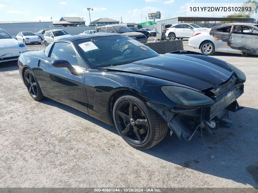 1G1YF2DW7D5102893 2013 Chevrolet Corvette