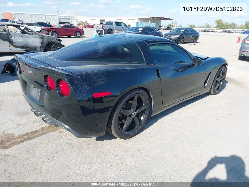 1G1YF2DW7D5102893 2013 Chevrolet Corvette