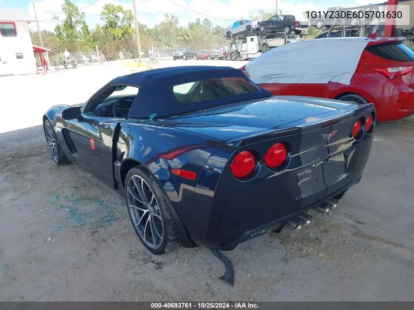 2013 Chevrolet Corvette 427 VIN: 1G1YZ3DE6D5701630 Lot: 40693761