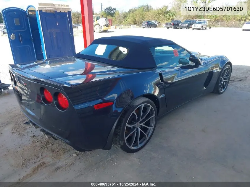 2013 Chevrolet Corvette 427 VIN: 1G1YZ3DE6D5701630 Lot: 40693761