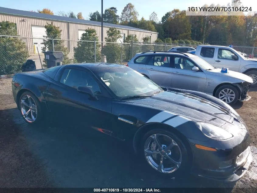 2013 Chevrolet Corvette Grand Sport VIN: 1G1YW2DW7D5104224 Lot: 40710619