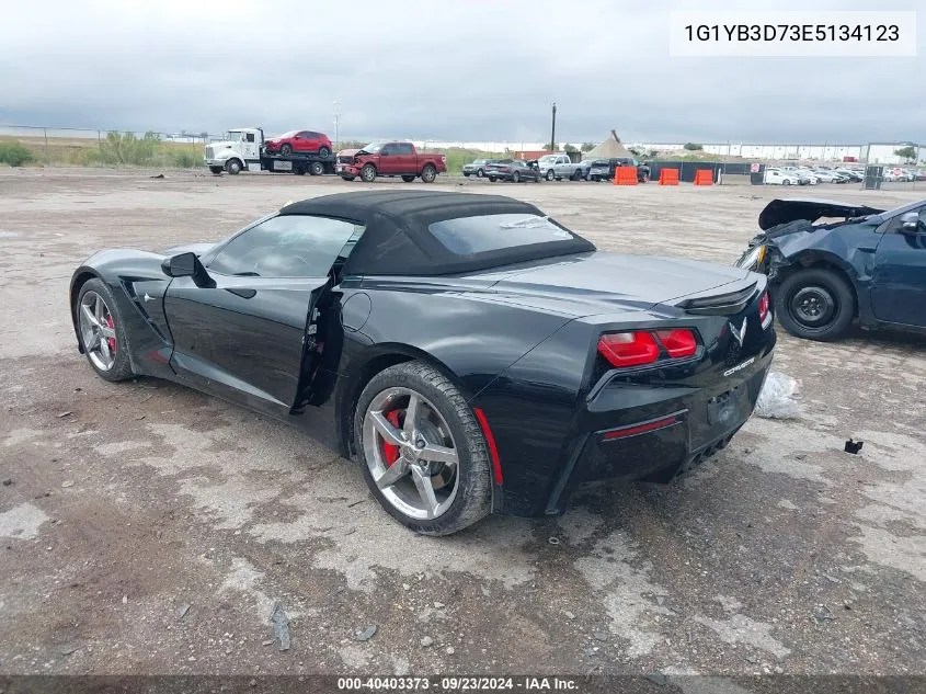 2014 Chevrolet Corvette Stingray VIN: 1G1YB3D73E5134123 Lot: 40403373