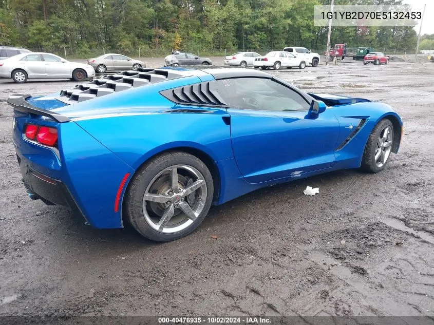 2014 Chevrolet Corvette Stingray VIN: 1G1YB2D70E5132453 Lot: 40476935