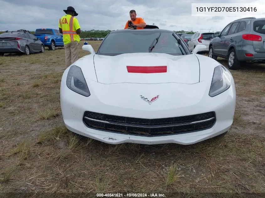 2014 Chevrolet Corvette Stingray VIN: 1G1YF2D70E5130416 Lot: 40541621