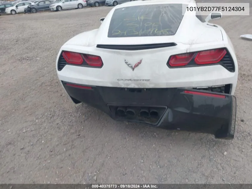 1G1YB2D77F5124304 2015 Chevrolet Corvette Stingray 1Lt