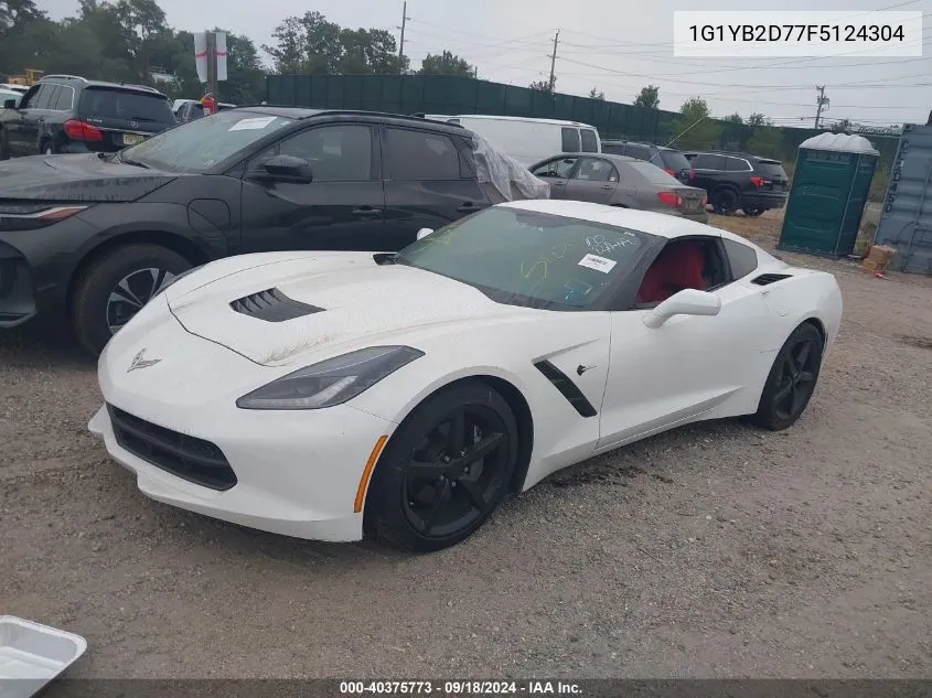 1G1YB2D77F5124304 2015 Chevrolet Corvette Stingray 1Lt