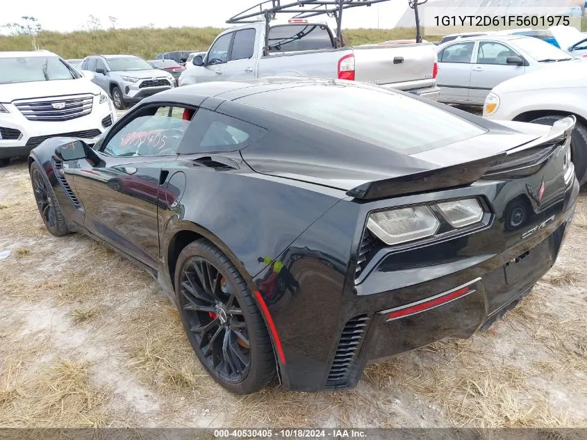 2015 Chevrolet Corvette Z06 VIN: 1G1YT2D61F5601975 Lot: 40530405