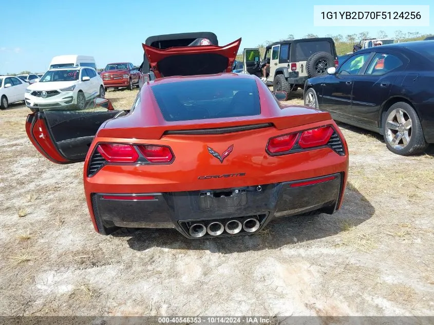 2015 Chevrolet Corvette 1Lt VIN: 1G1YB2D70F5124256 Lot: 40546353