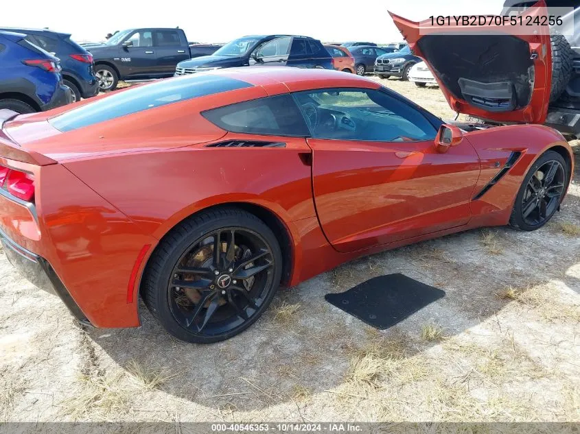 2015 Chevrolet Corvette 1Lt VIN: 1G1YB2D70F5124256 Lot: 40546353