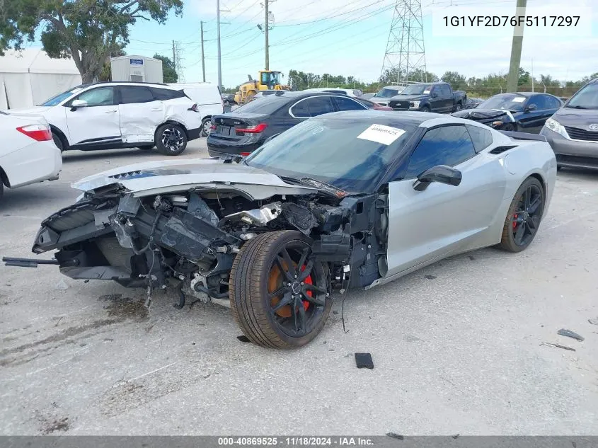 2015 Chevrolet Corvette Stingray VIN: 1G1YF2D76F5117297 Lot: 40869525