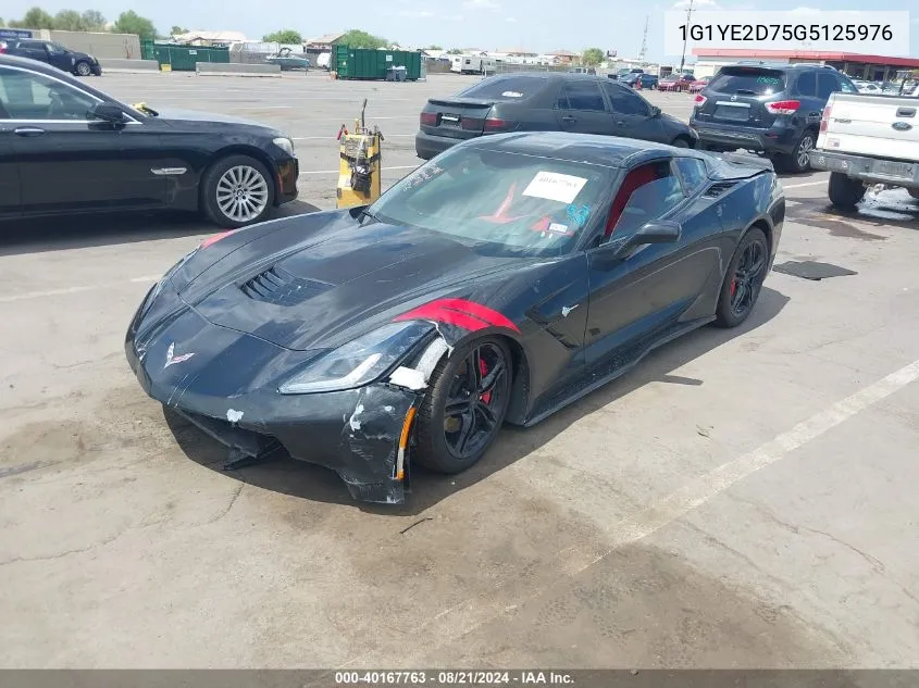 2016 Chevrolet Corvette Stingray VIN: 1G1YE2D75G5125976 Lot: 40167763