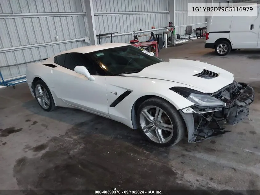 2016 Chevrolet Corvette Stingray VIN: 1G1YB2D79G5116979 Lot: 40399370