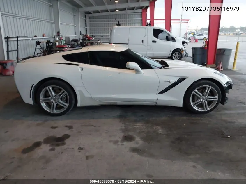 2016 Chevrolet Corvette Stingray VIN: 1G1YB2D79G5116979 Lot: 40399370