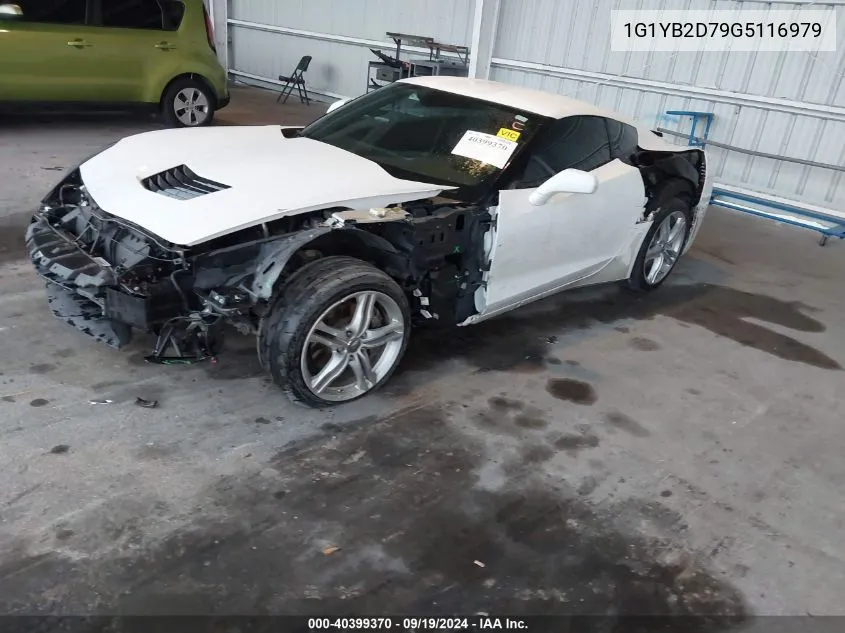 2016 Chevrolet Corvette Stingray VIN: 1G1YB2D79G5116979 Lot: 40399370