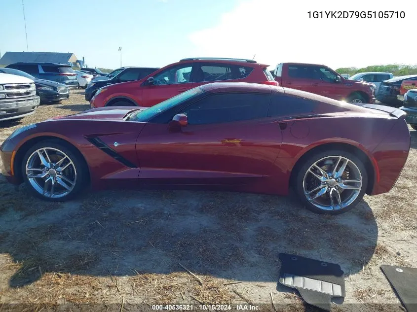 2016 Chevrolet Corvette Stingray Z51 VIN: 1G1YK2D79G5105710 Lot: 40536321