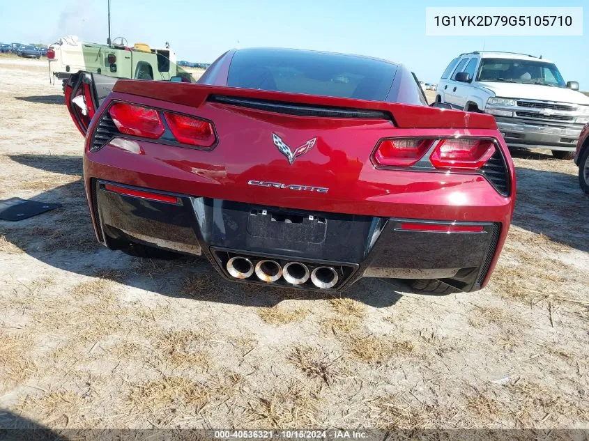 2016 Chevrolet Corvette Stingray Z51 VIN: 1G1YK2D79G5105710 Lot: 40536321