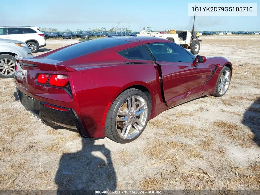 2016 Chevrolet Corvette Stingray Z51 VIN: 1G1YK2D79G5105710 Lot: 40536321