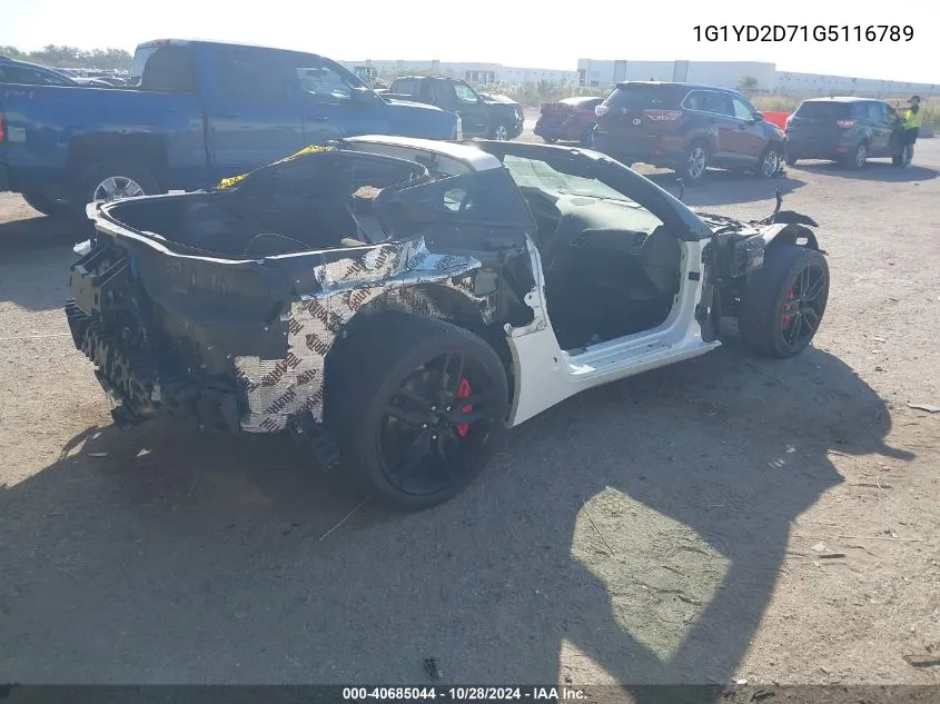 1G1YD2D71G5116789 2016 Chevrolet Corvette Stingray 2Lt