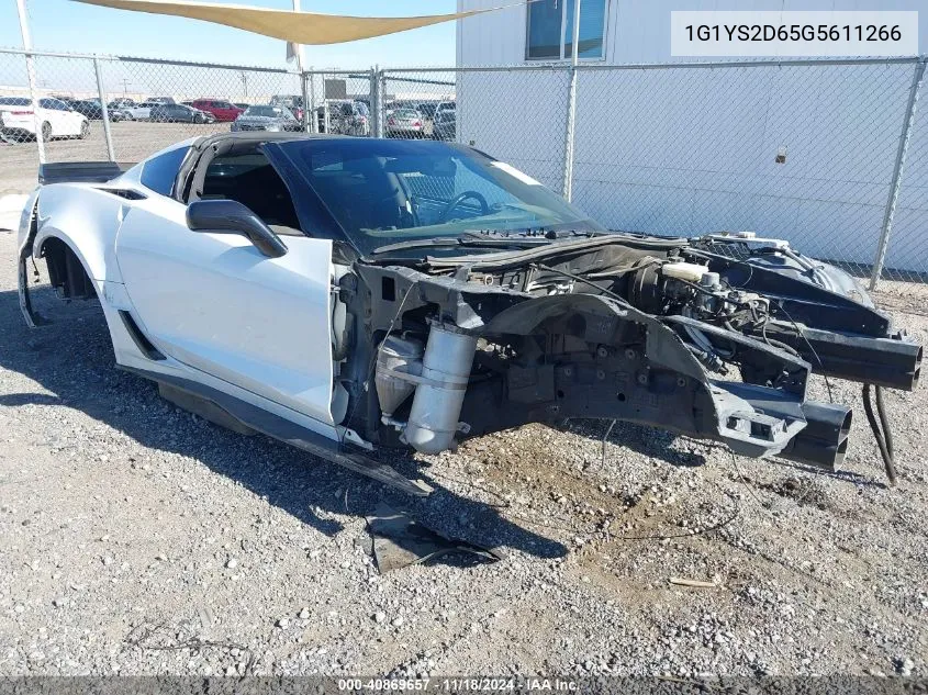 2016 Chevrolet Corvette Z06 VIN: 1G1YS2D65G5611266 Lot: 40869657