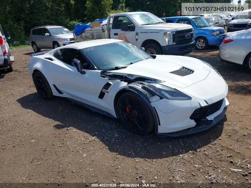 2017 Chevrolet Corvette Grand Sport VIN: 1G1YY2D73H5102169 Lot: 40231826