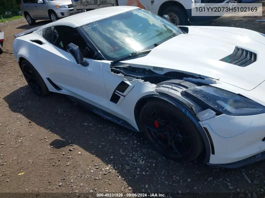 1G1YY2D73H5102169 2017 Chevrolet Corvette Grand Sport