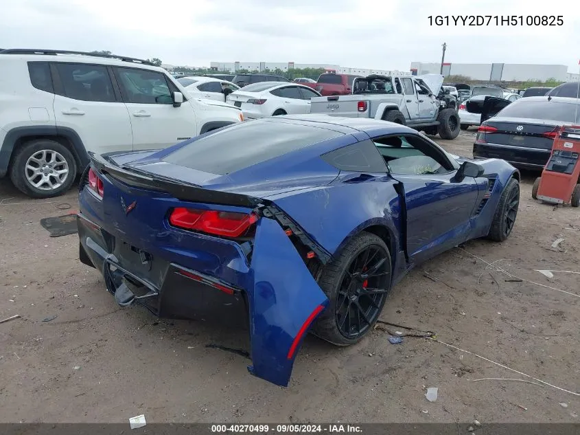 1G1YY2D71H5100825 2017 Chevrolet Corvette Grand Sport 2Lt