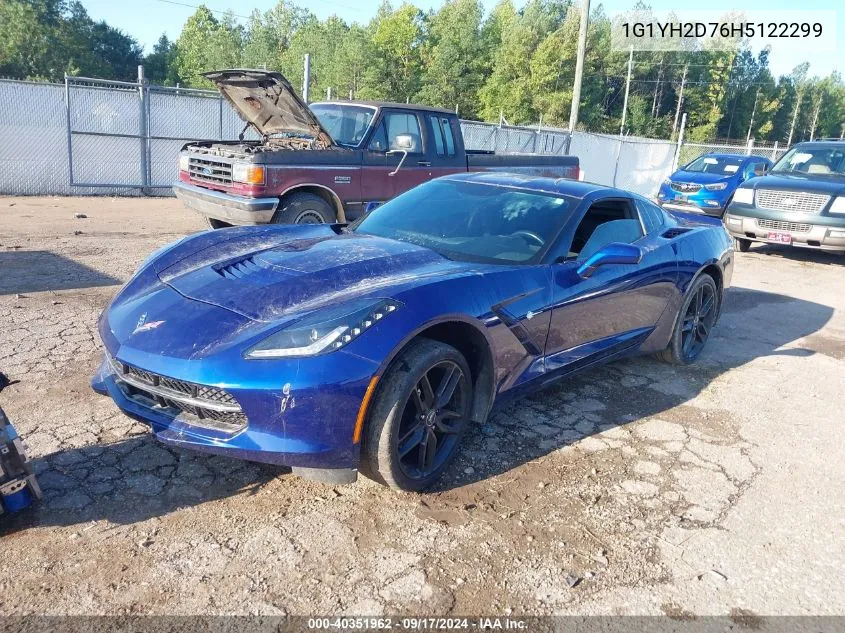 1G1YH2D76H5122299 2017 Chevrolet Corvette Stingray Z51 1Lt