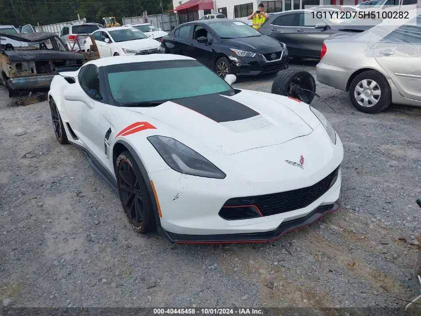 2017 Chevrolet Corvette Grand Sport 3Lt VIN: 1G1Y12D75H5100282 Lot: 40445458