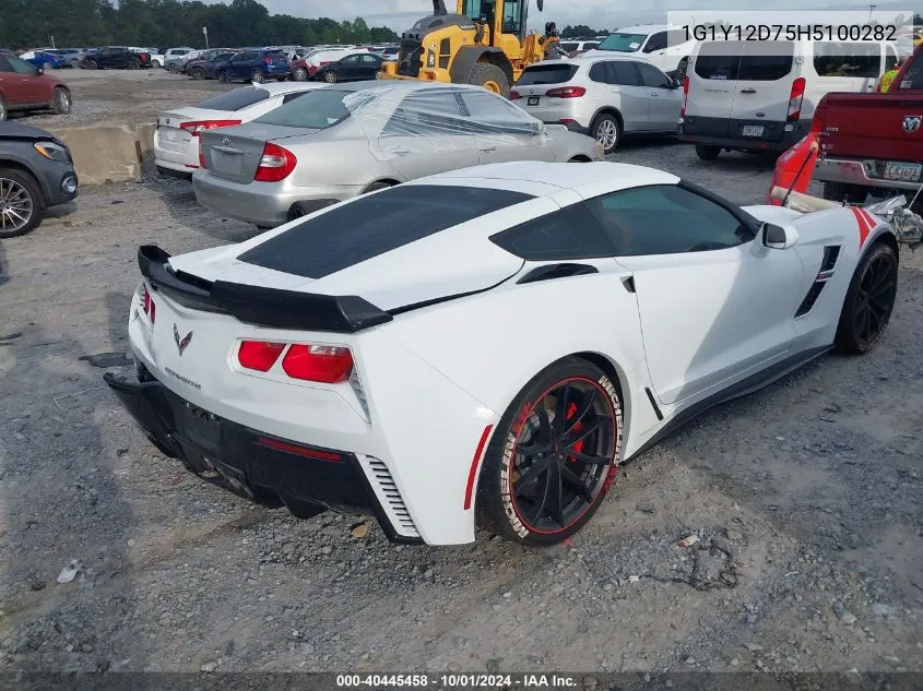 2017 Chevrolet Corvette Grand Sport 3Lt VIN: 1G1Y12D75H5100282 Lot: 40445458