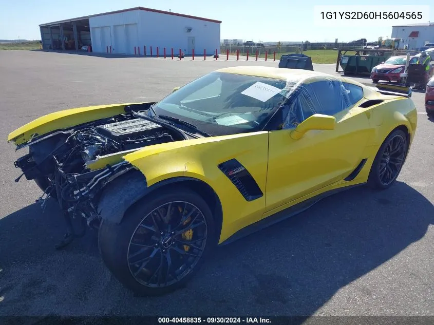 1G1YS2D60H5604565 2017 Chevrolet Corvette Z06 2Lz