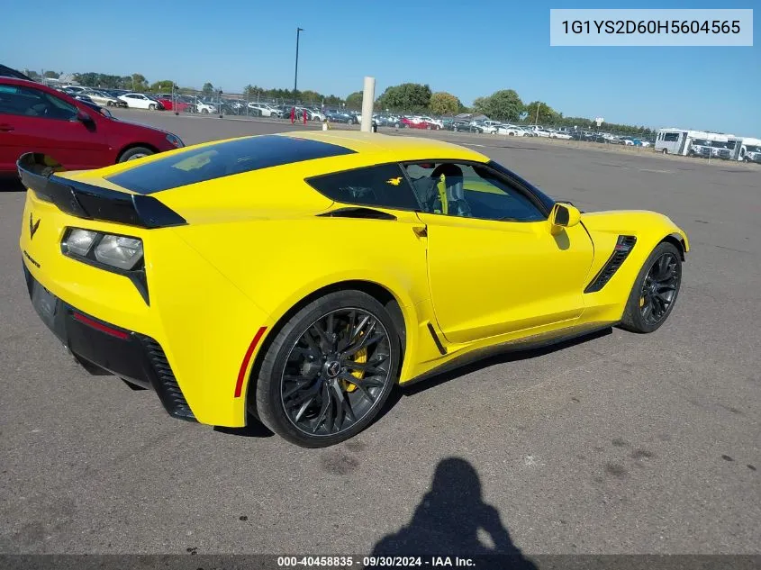 1G1YS2D60H5604565 2017 Chevrolet Corvette Z06 2Lz