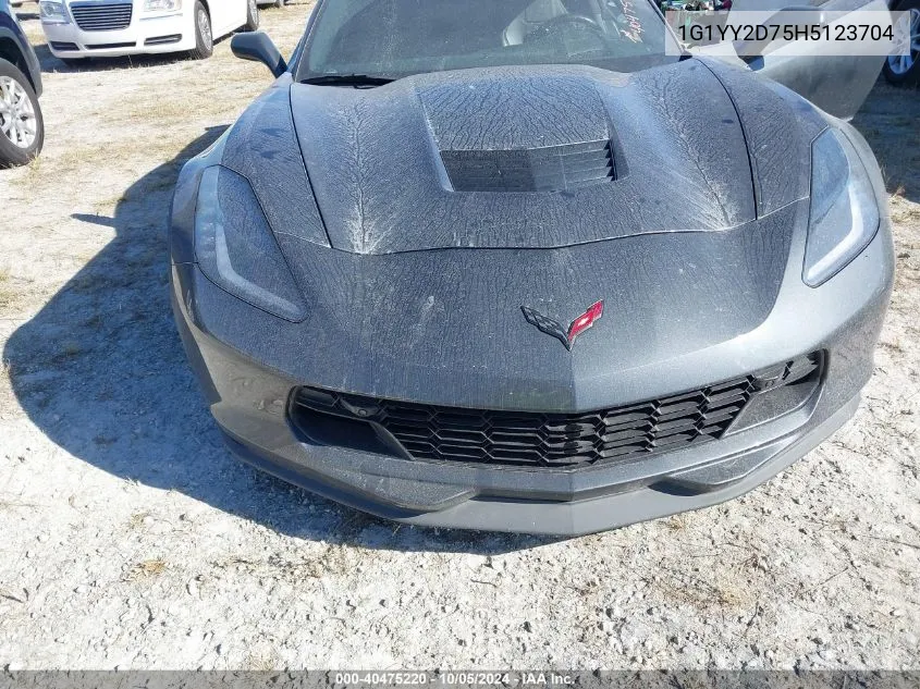 2017 Chevrolet Corvette Grand Sport 2Lt VIN: 1G1YY2D75H5123704 Lot: 40475220