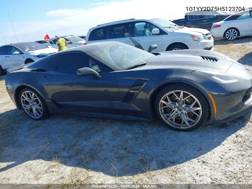 2017 Chevrolet Corvette Grand Sport 2Lt VIN: 1G1YY2D75H5123704 Lot: 40475220